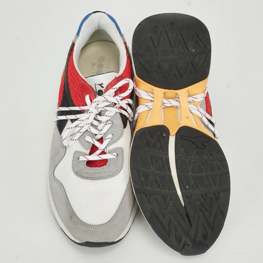 Diadora N9000 H Italia Mens 8.5 Multicolor Suede Mesh Retro 1990‎ Sneakers